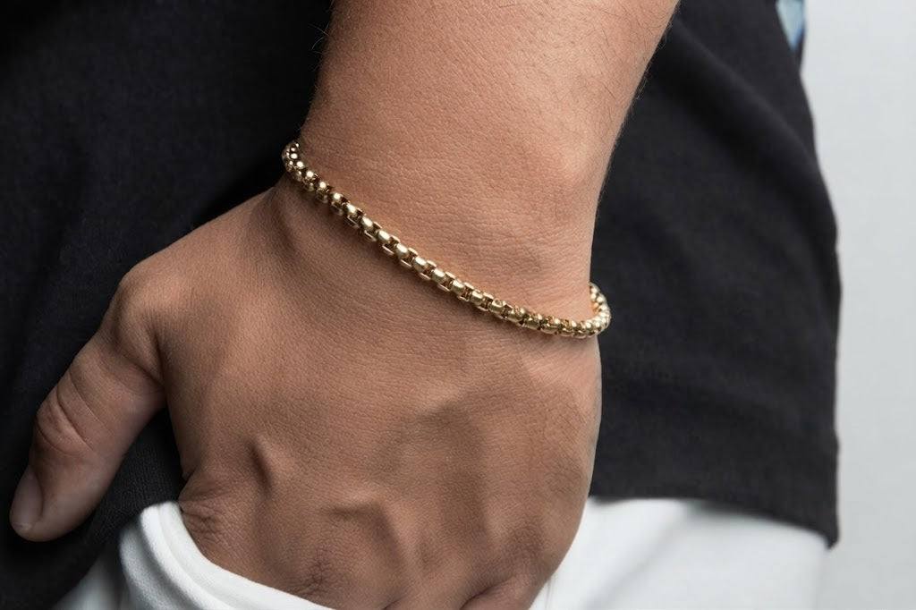✨ Pulsera Veneciana para Hombre 4MM/20CM✨