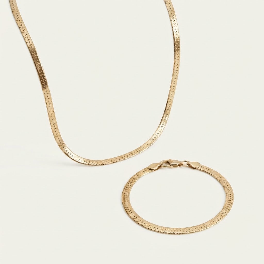 ✨ Set Cadena Grabada 6/65 + Pulsera Grabada 3/17✨15 % OFF