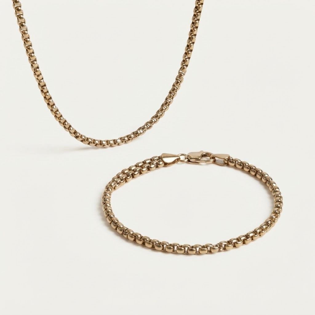 ✨ Set Cadena Veneciana 6/65 + Pulsera Veneciana 4/20✨15% OFF